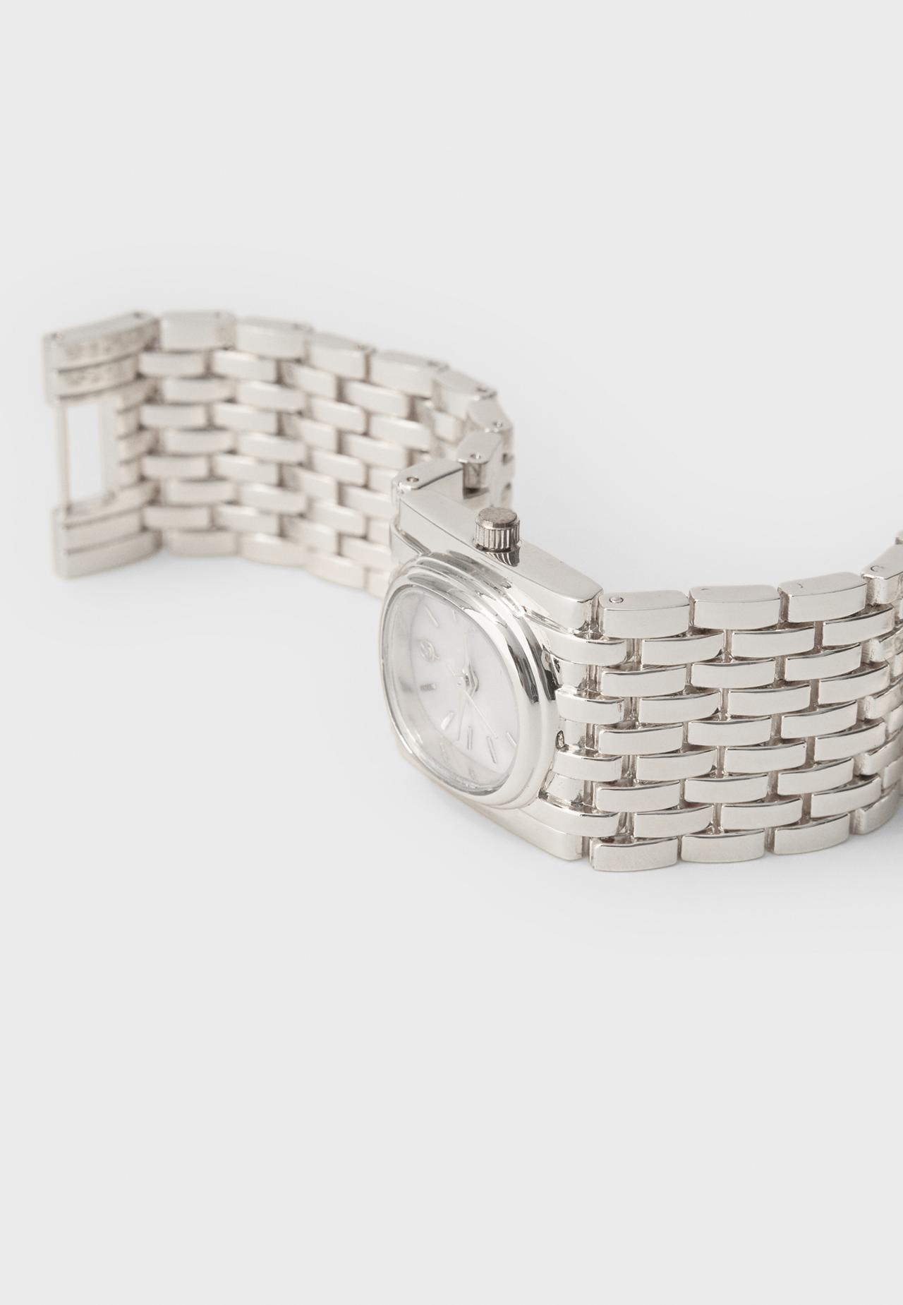 Wide chain watch — Grey
