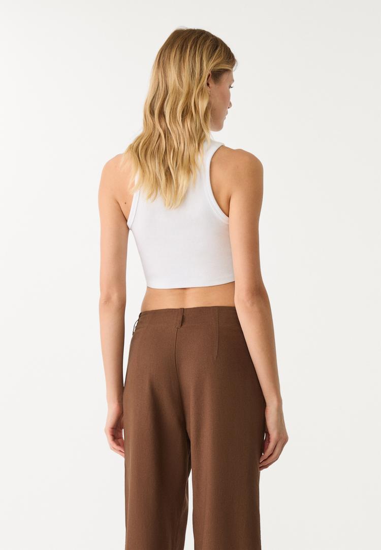 camiseta crop basica canale