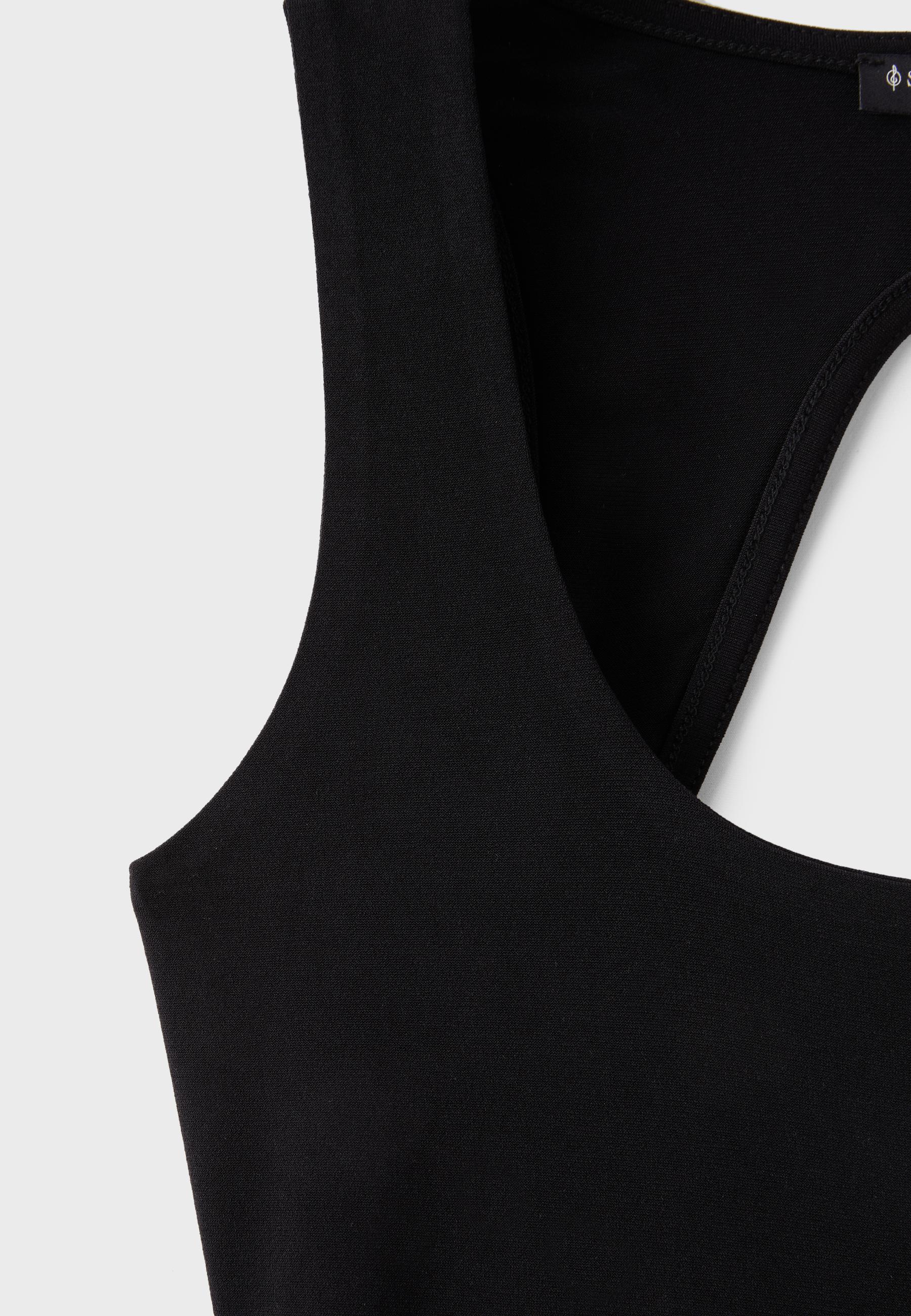 Open-back bodysuit — Black