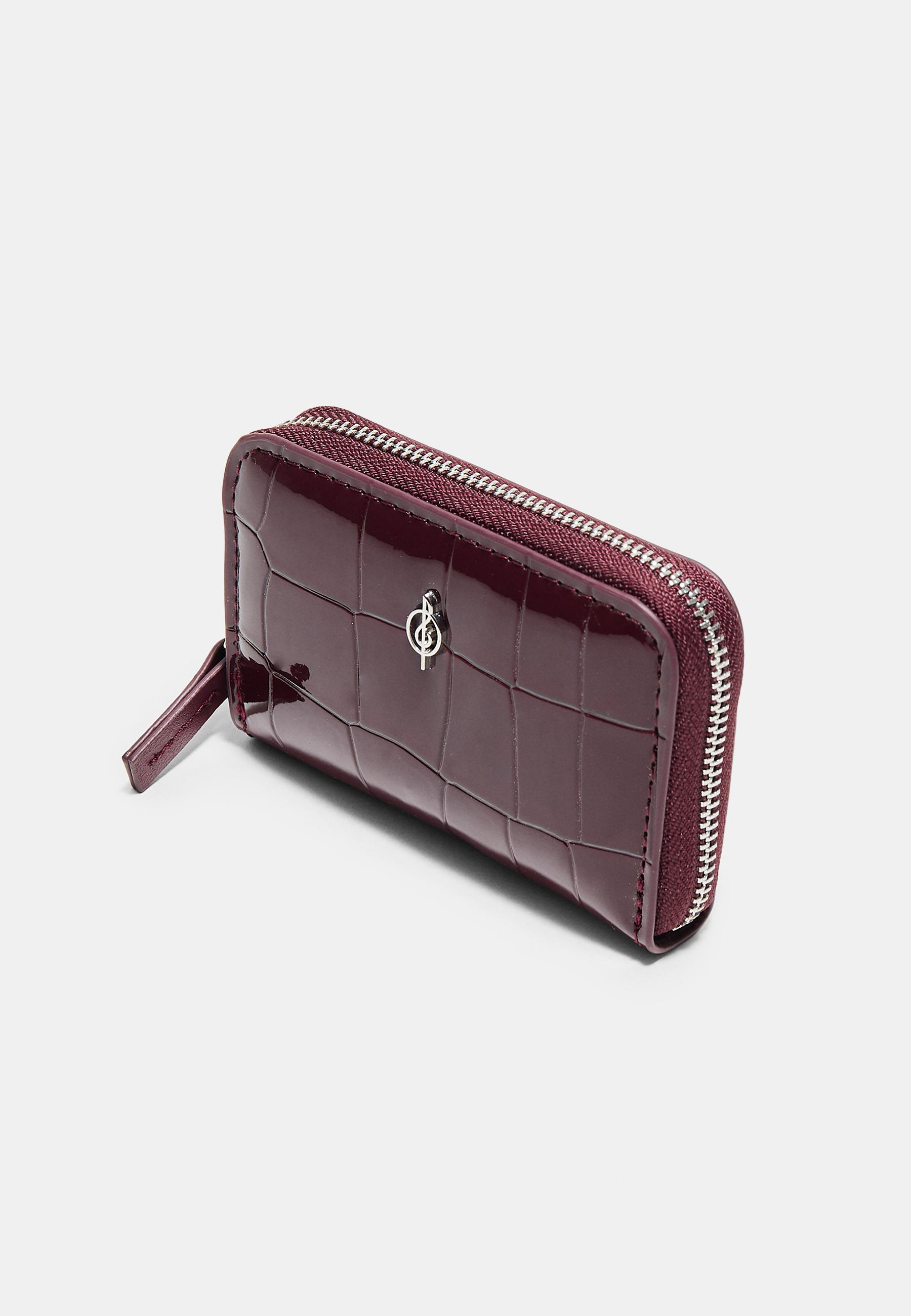 Zipped purse — Burgundy
