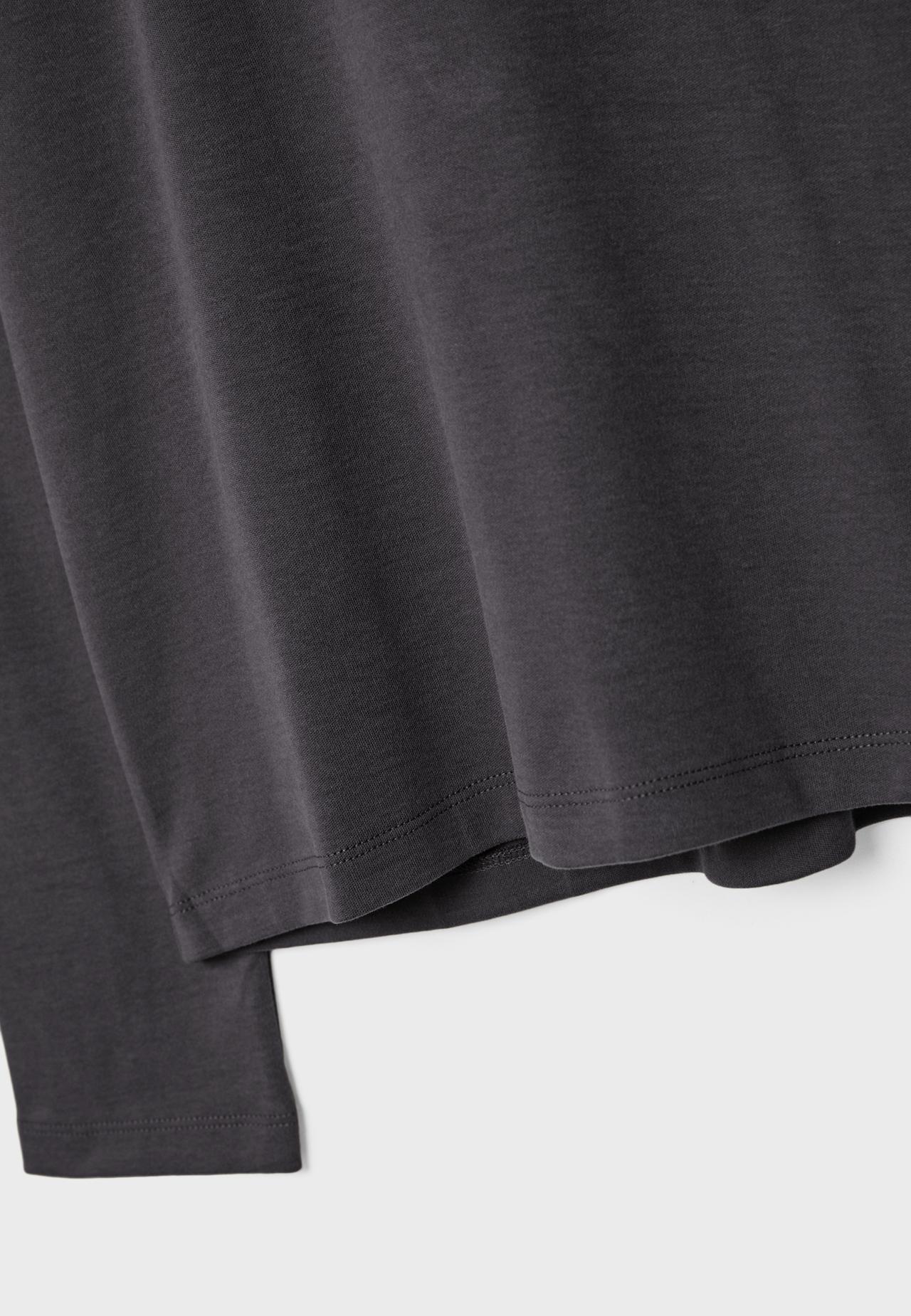 Basic regular fit cotton T-shirt — Dark grey