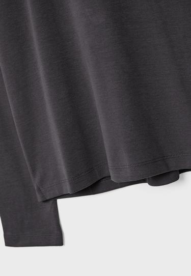 Basic regular fit cotton T-shirt — Dark grey 9