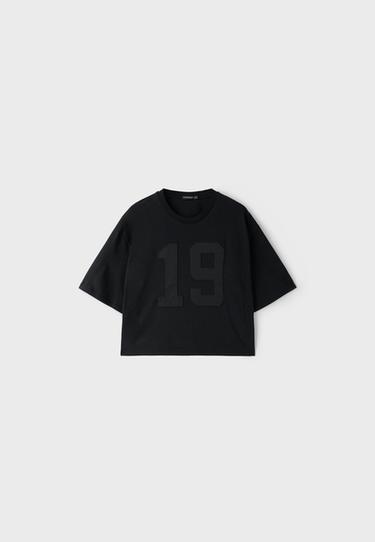 Embroidered T-shirt — Black 7