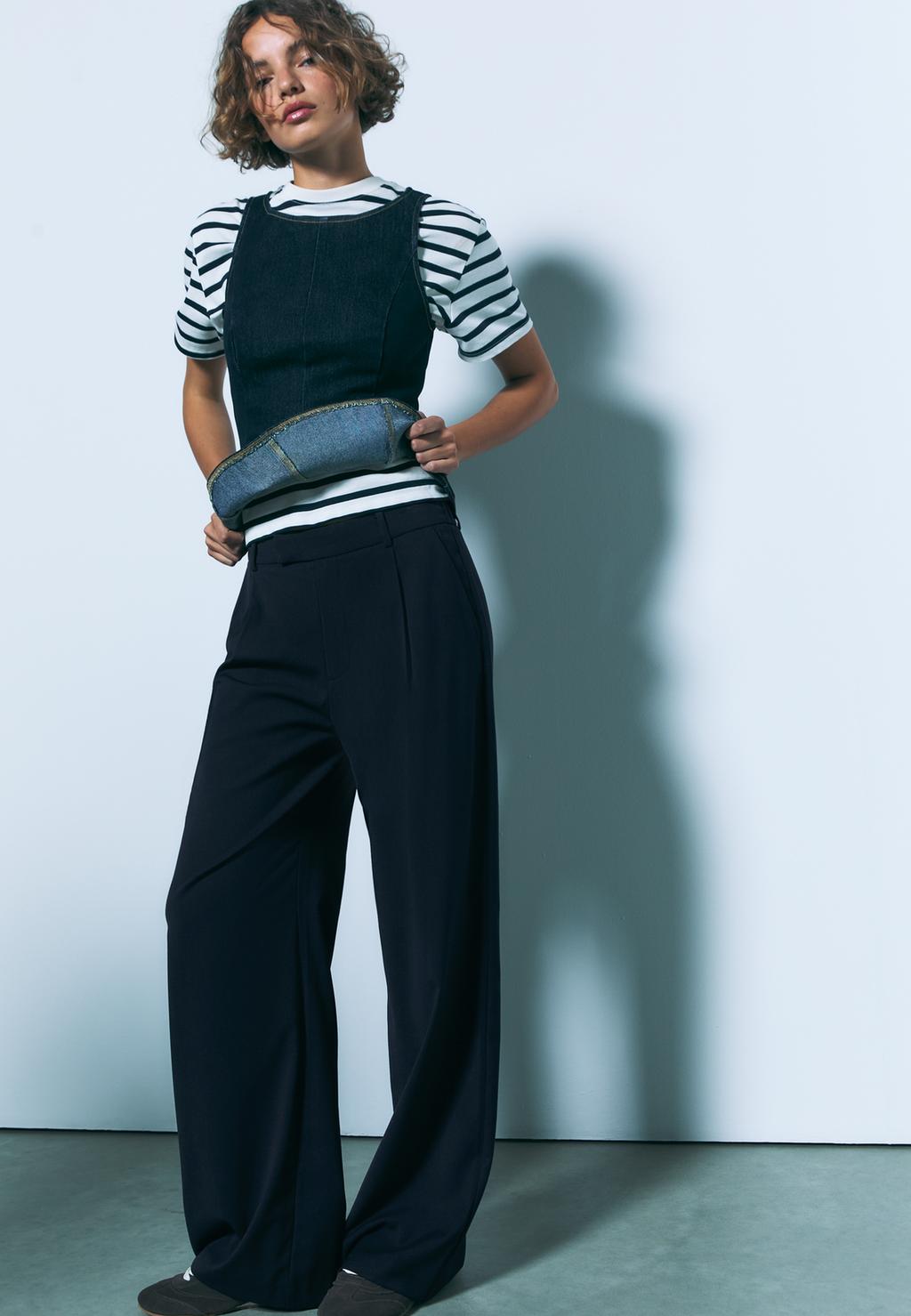 Pantaloni eleganti gamba larga