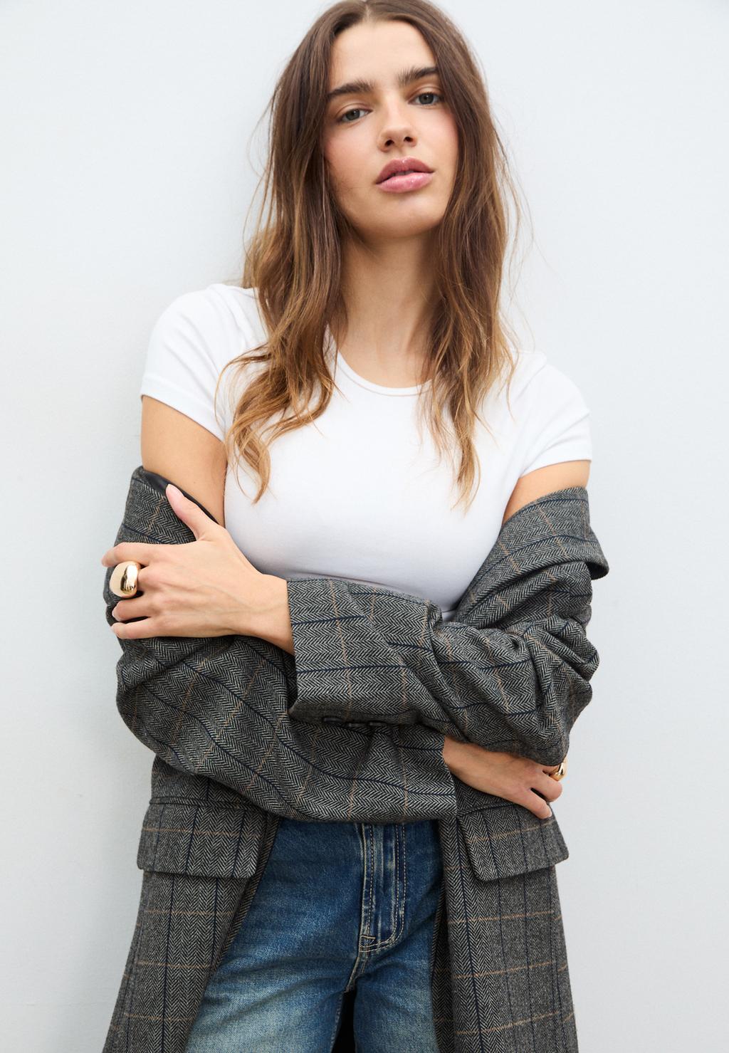 Podstawowa koszulka slim fit