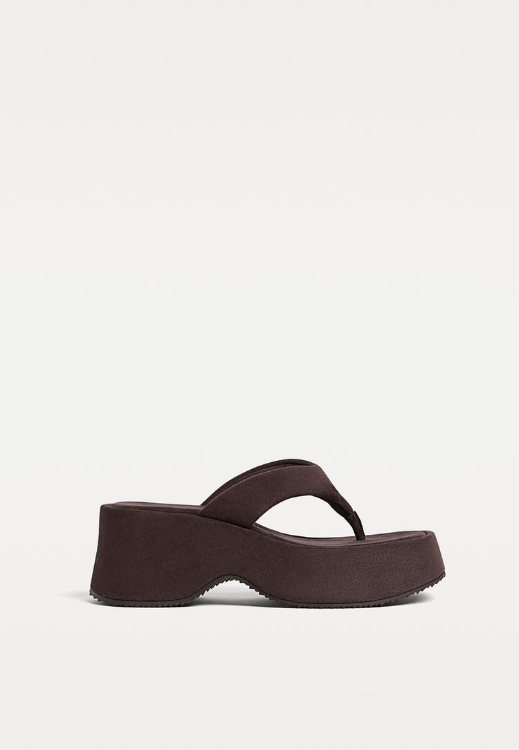 Stradivarius Platåsandaler Med Kilklack 40