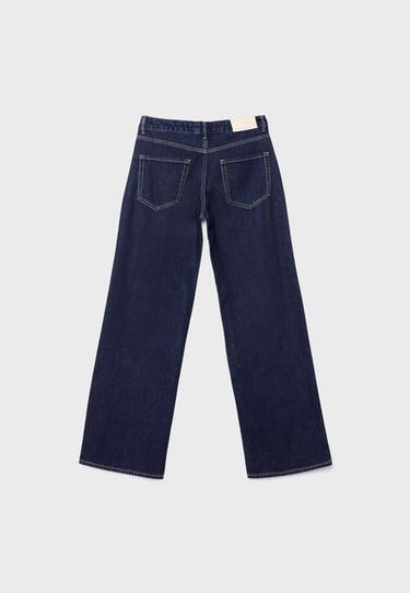 D91 low-rise wide-leg jeans — OVERDYED BLUE DENIM 8