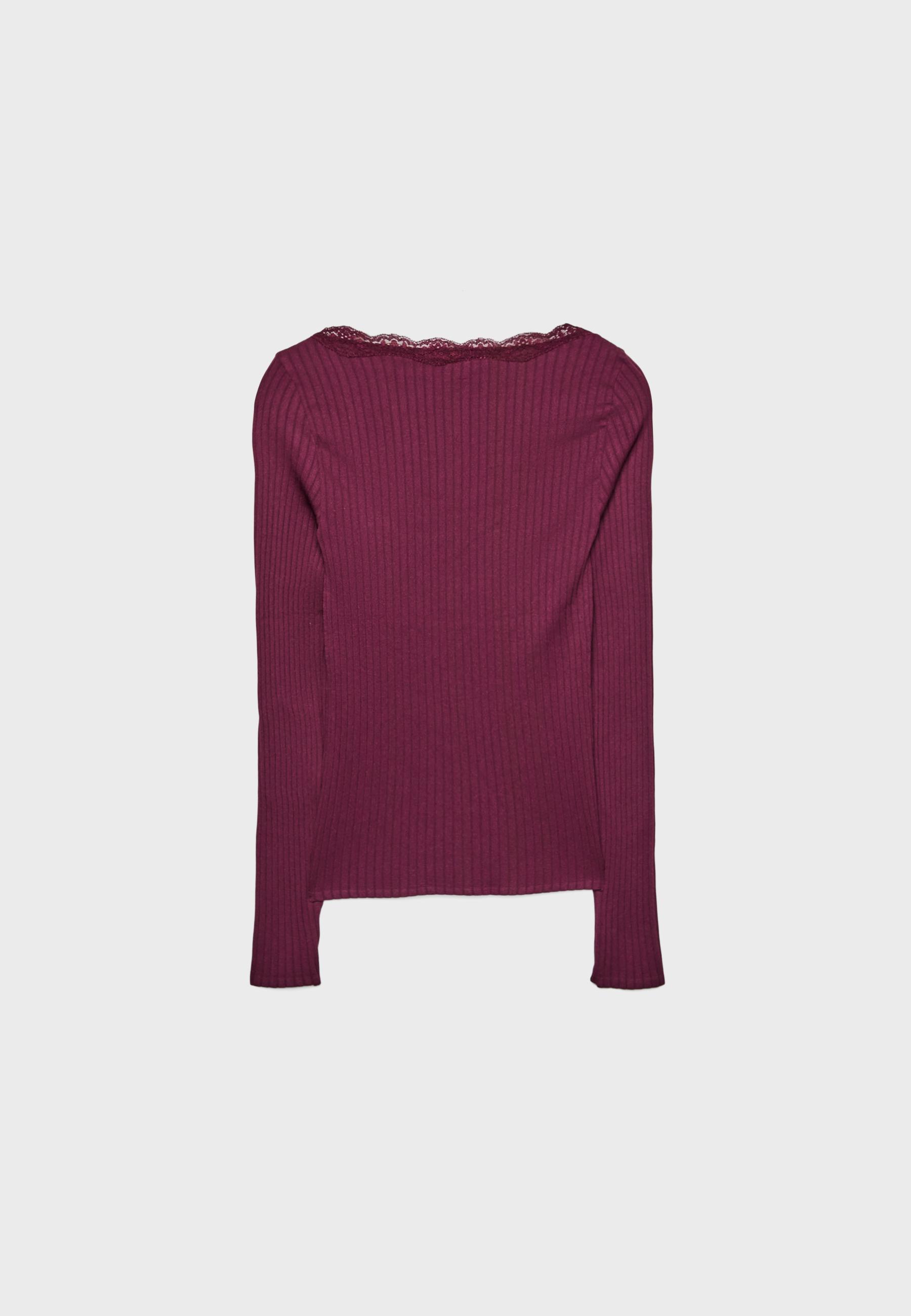 Seamless lace top — Purple