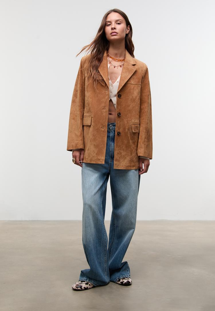 chaqueta americana 100 piel