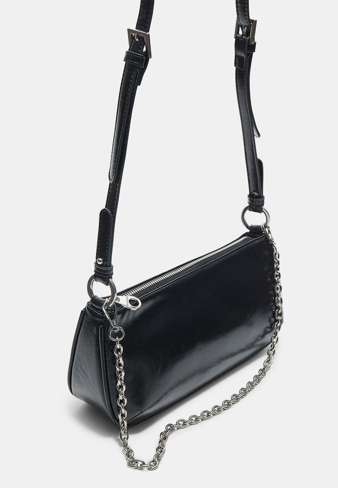 Black Small Silver Bag With Chain Chanel Black Caviar Small Double