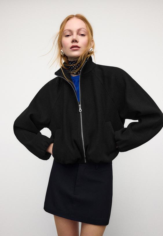 cazadora bomber tipo globo tacto suave