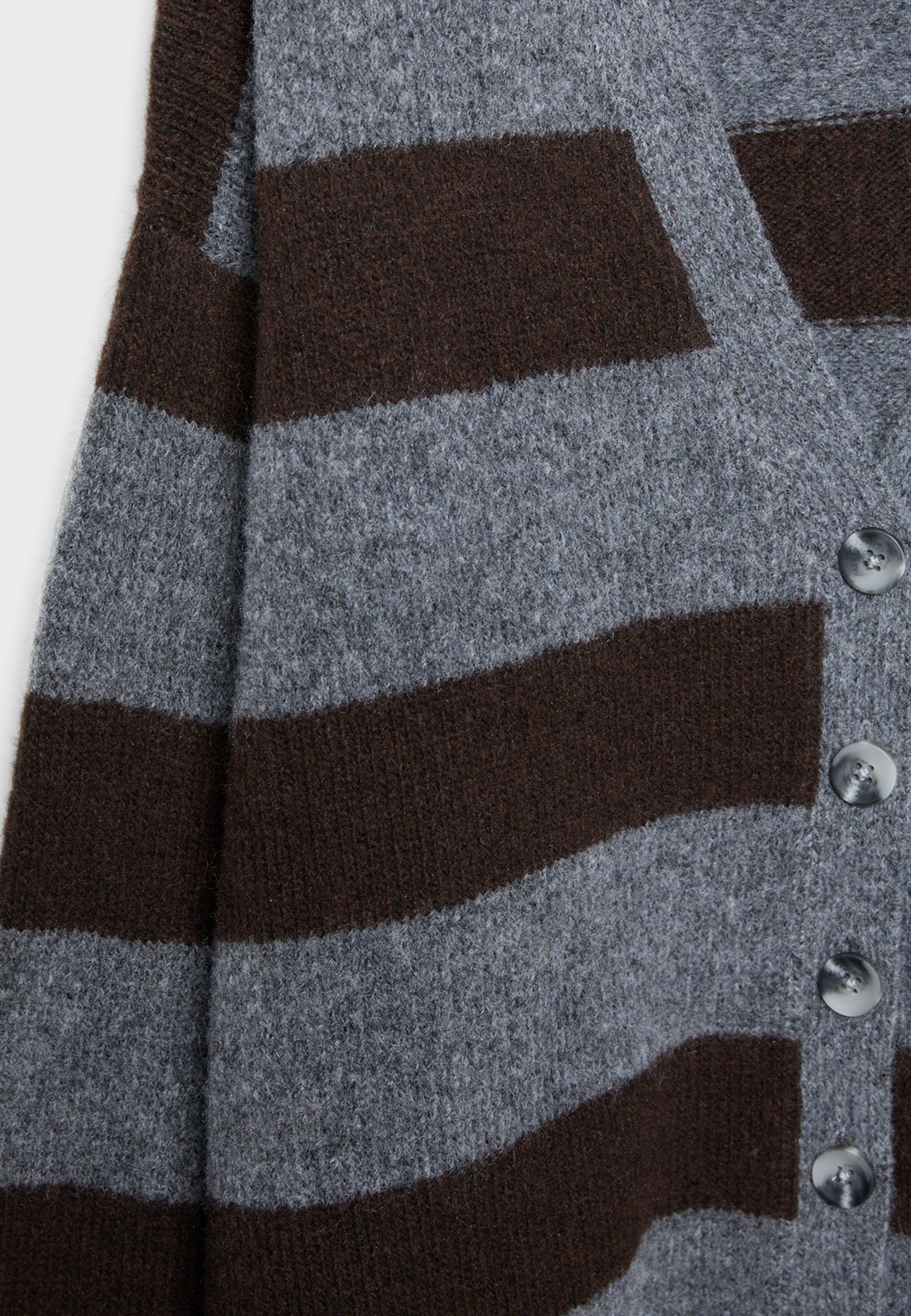 Oversize knit cardigan — Dark grey