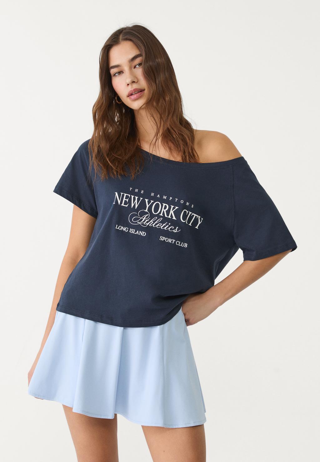 Embroidered city t-shirt