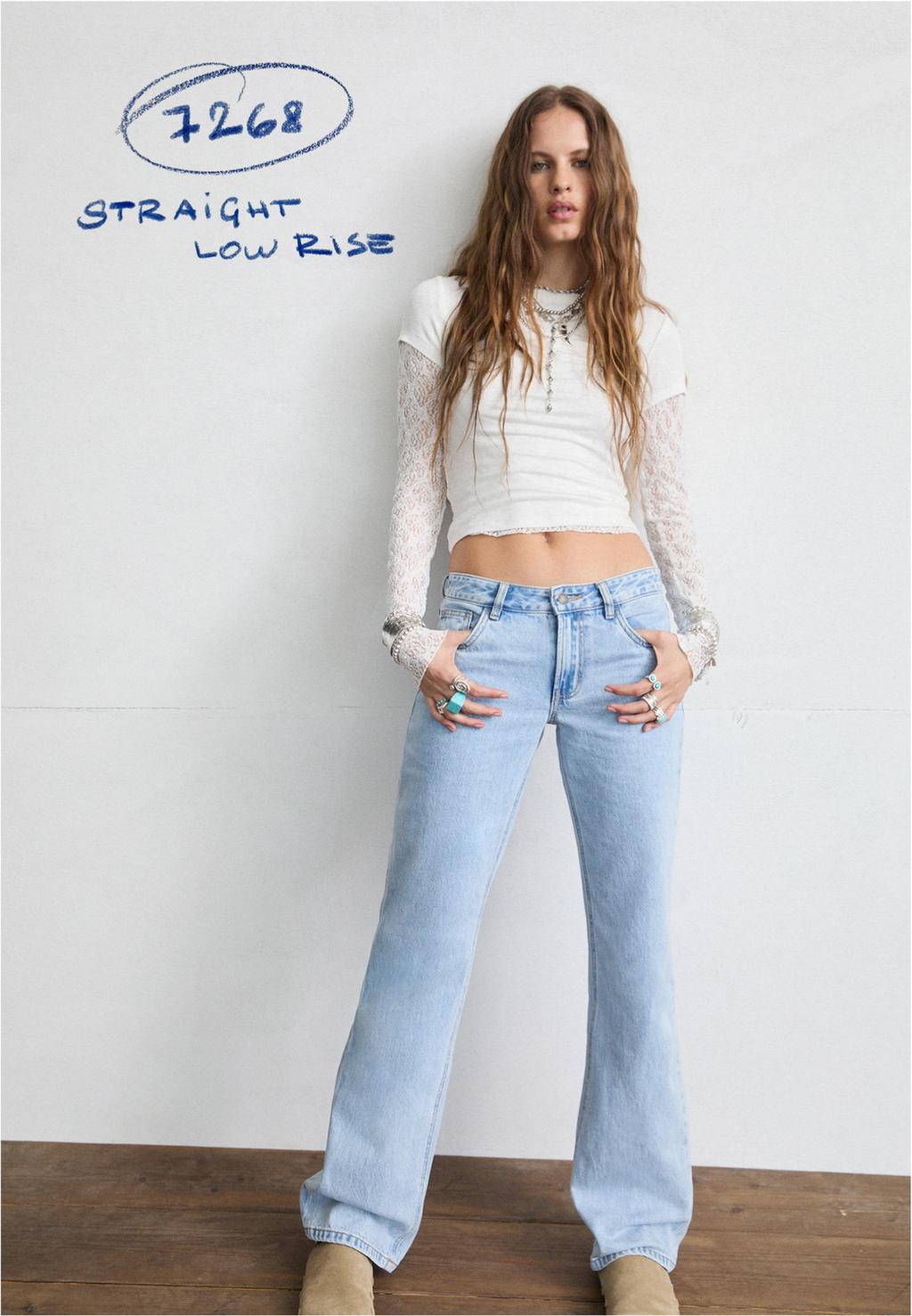 Jeans straight fit low waist