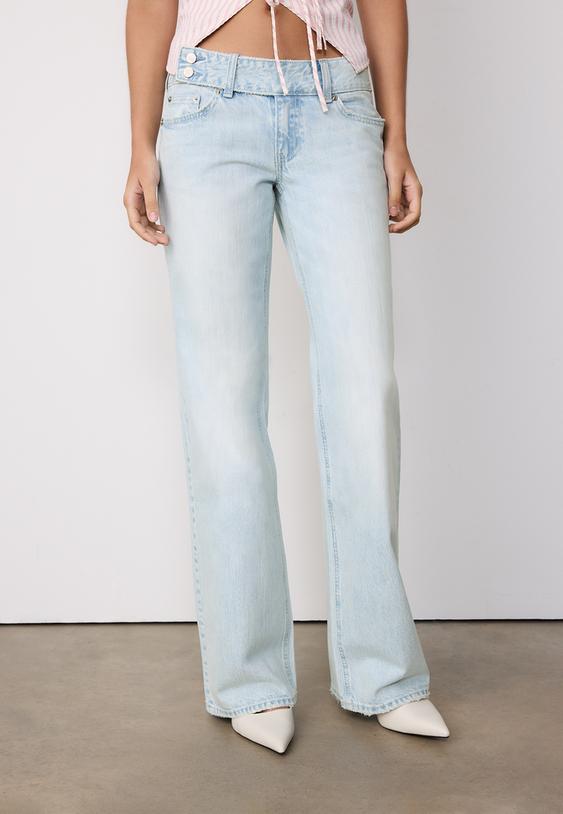 jeans low waist straight cintura martillo