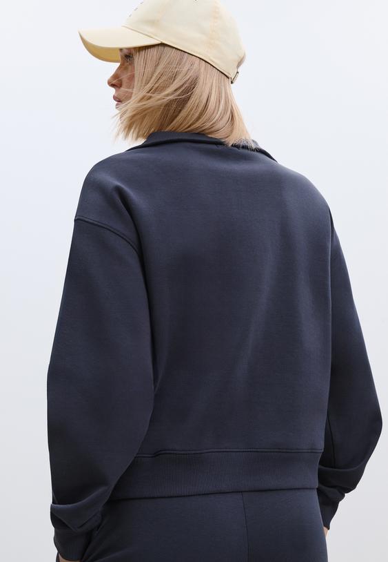 sudadera cuello subido cremallera