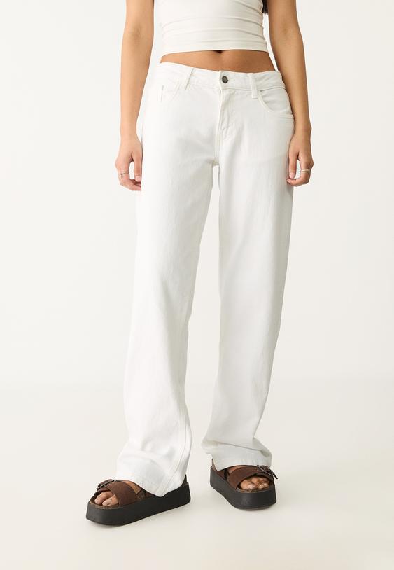 Düşük bel straight fit pantolon