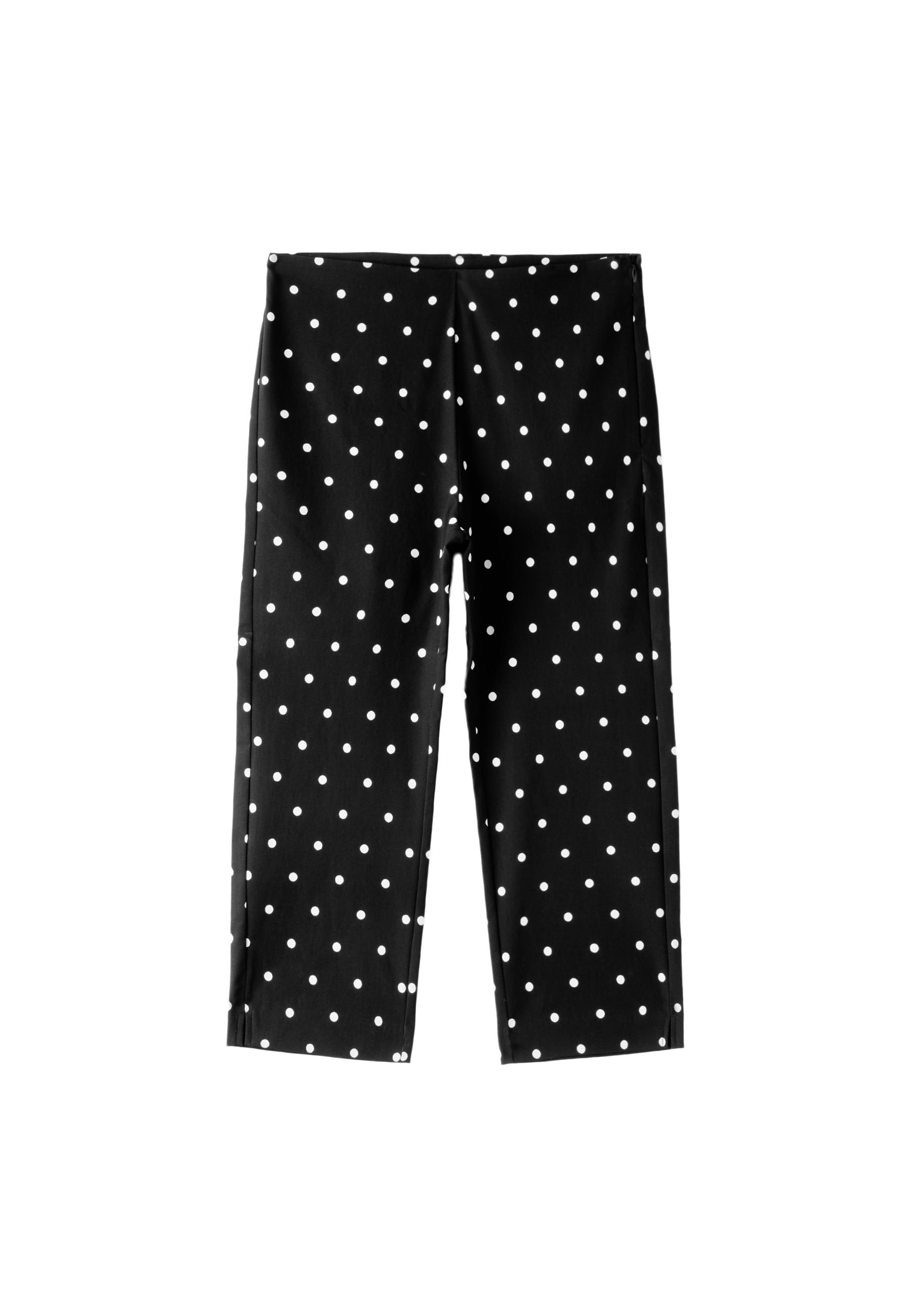 Stradivarius Puantiyeli kapri pantolon görsel 2