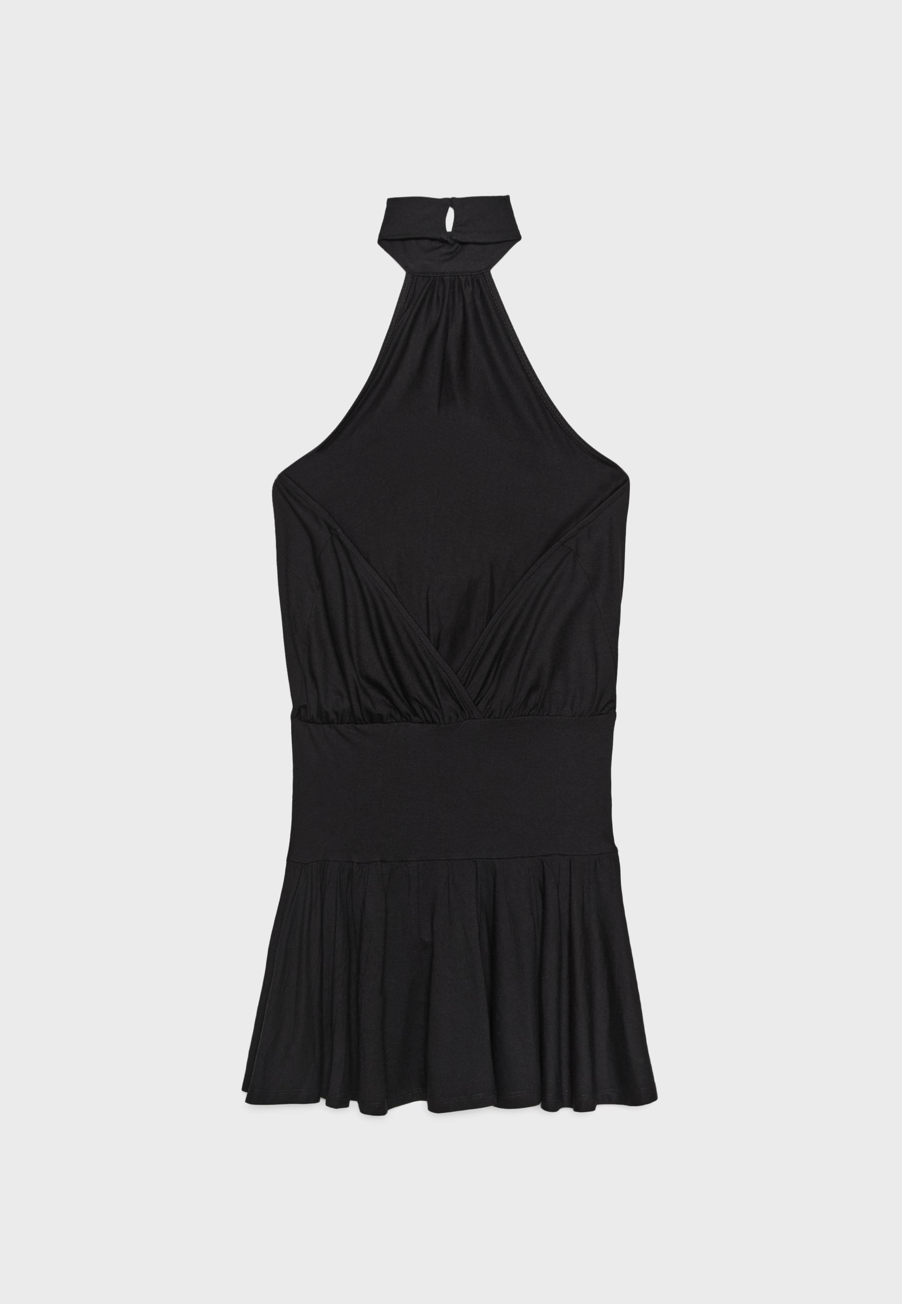 Halter dress — Black