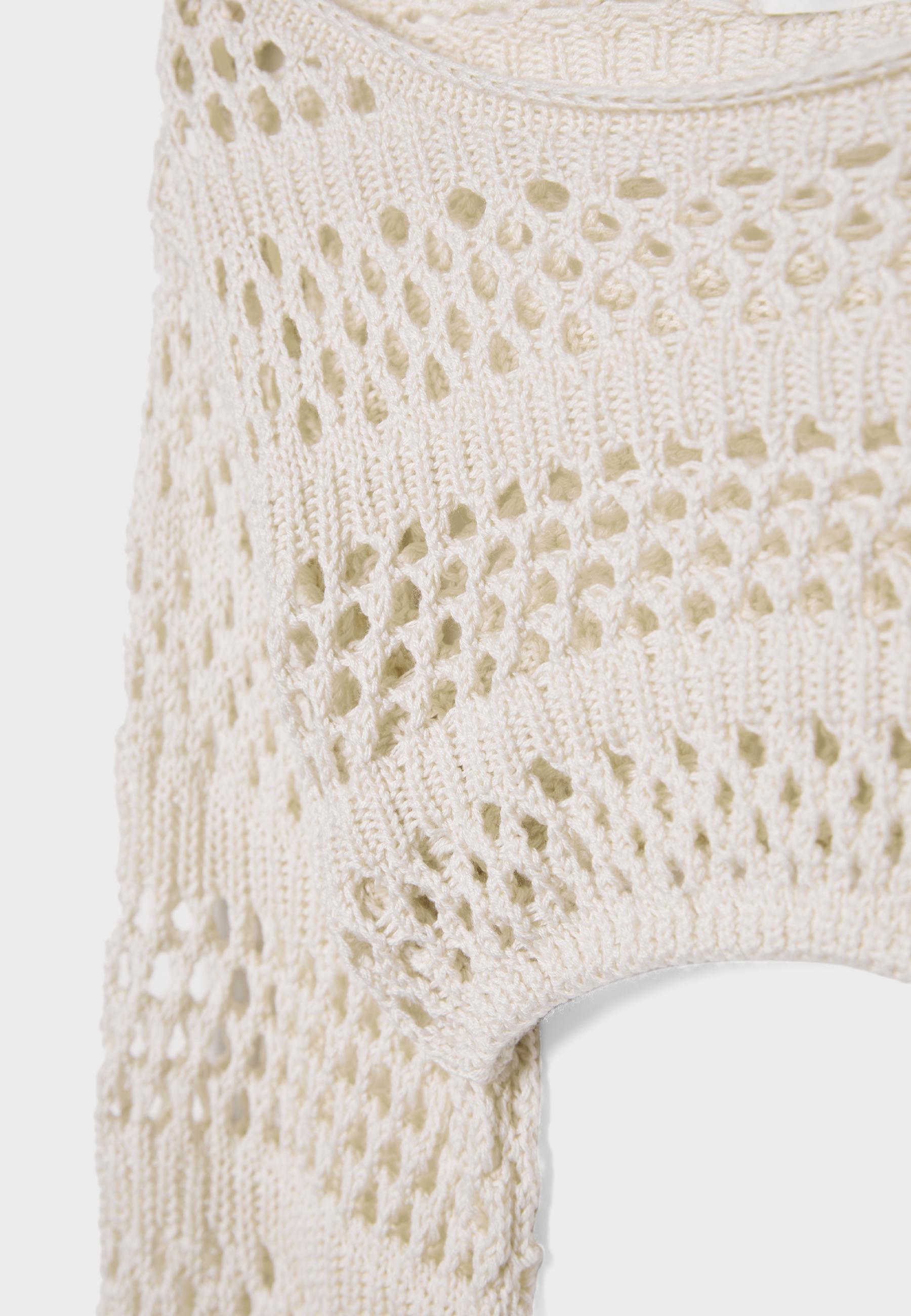 Knit bolero — Ecru