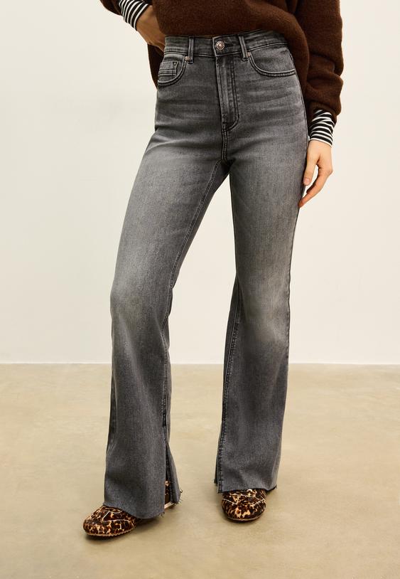 d74 klokkende jeans met split
