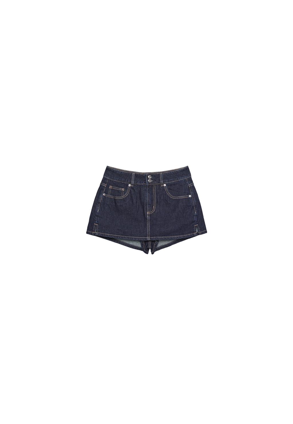 Gonna pantalone in denim