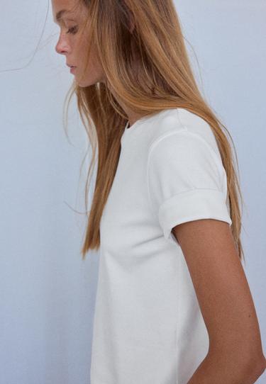 B01 Heavy weight regular fit basic T-shirt — Ecru 6