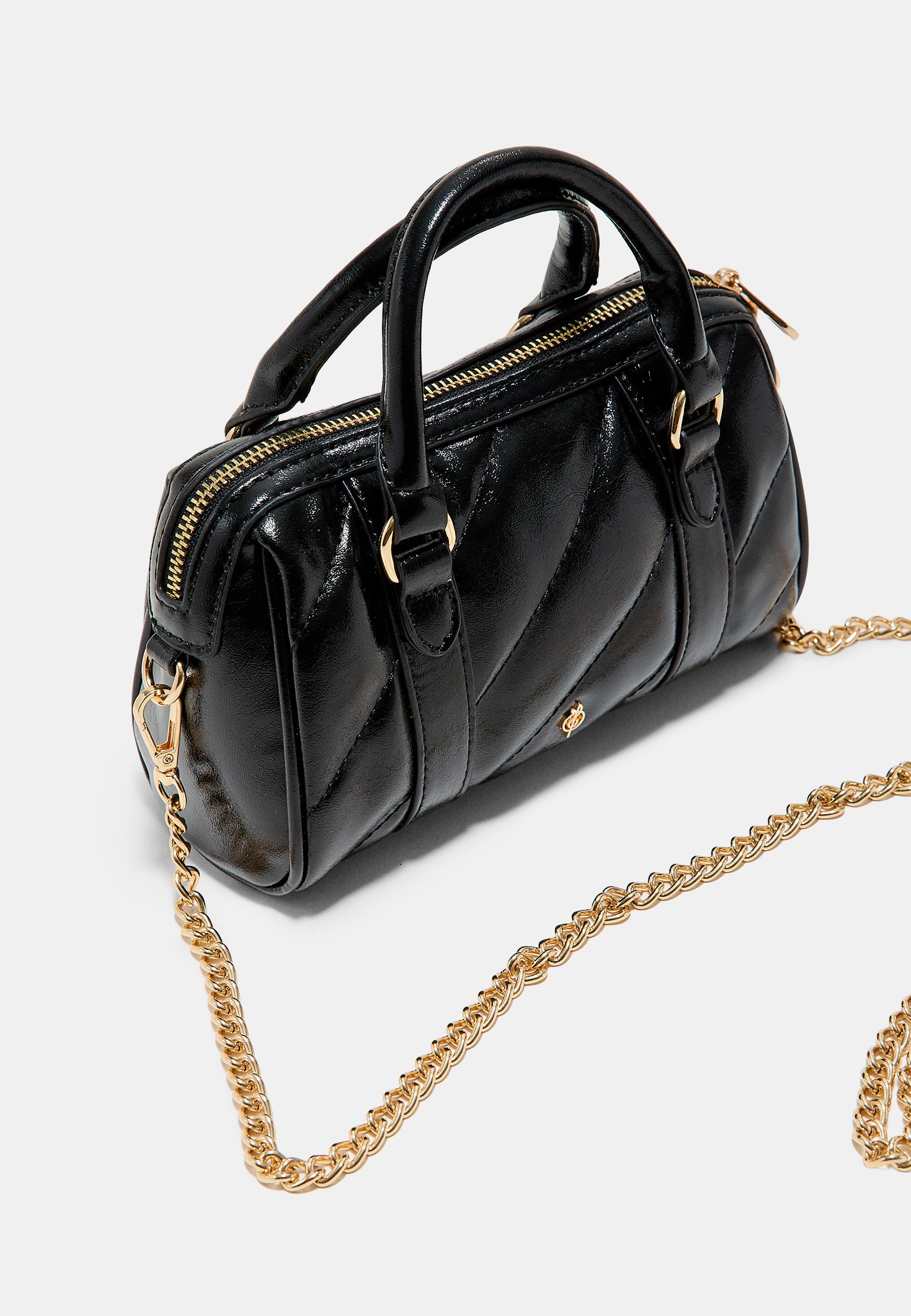 Quilted bowling bag — Black