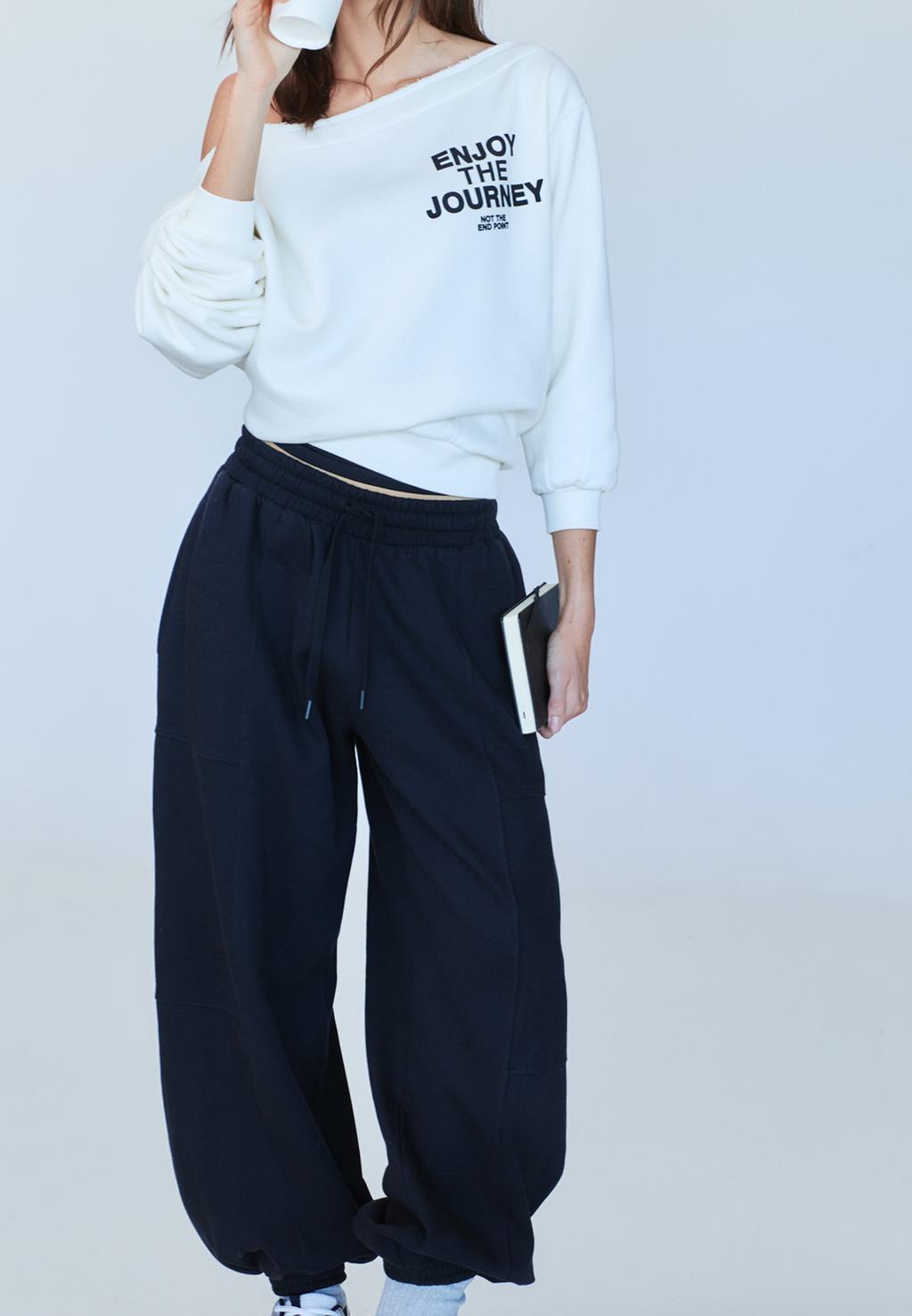 Joggerbroek ballonmodel van fleece