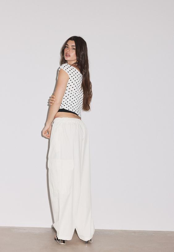 popeline cargo broek