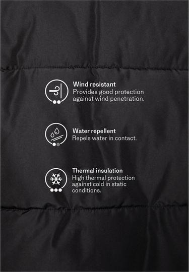 Basic hooded padded jacket — Black 10