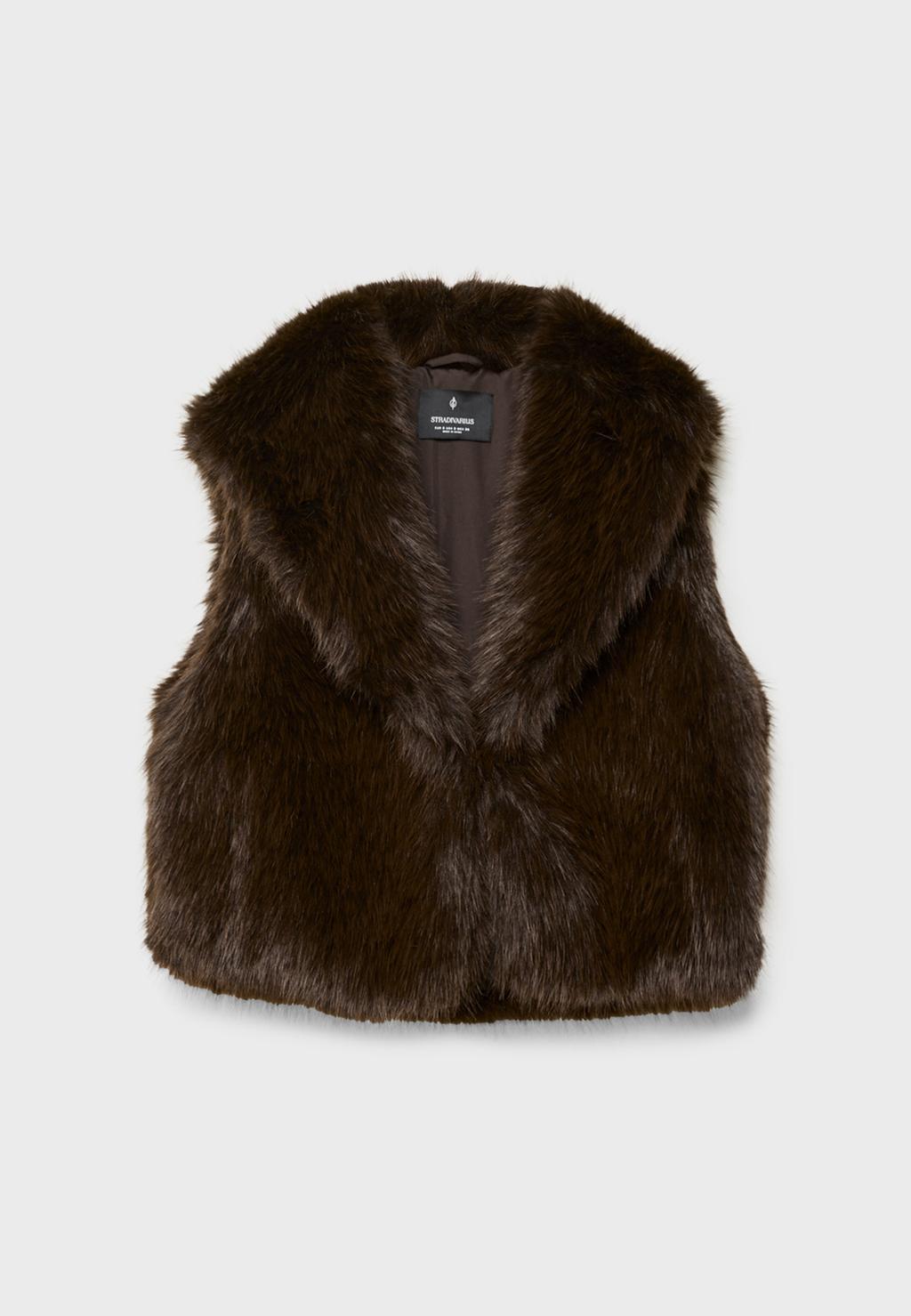 Gilet fausse fourrure