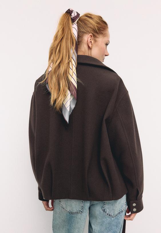 cazadora globo oversize tacto suave