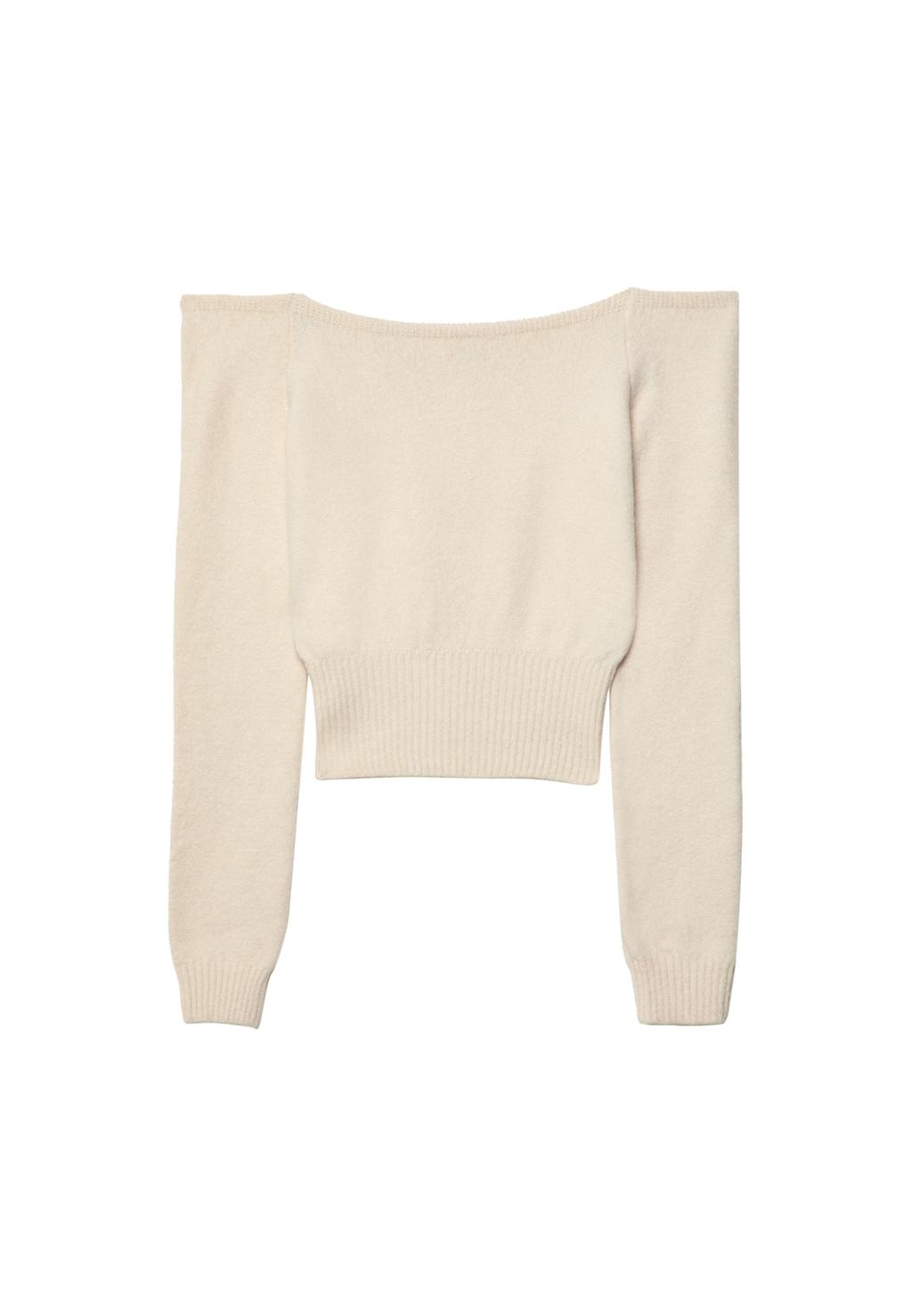 Asymmetric knit sweater