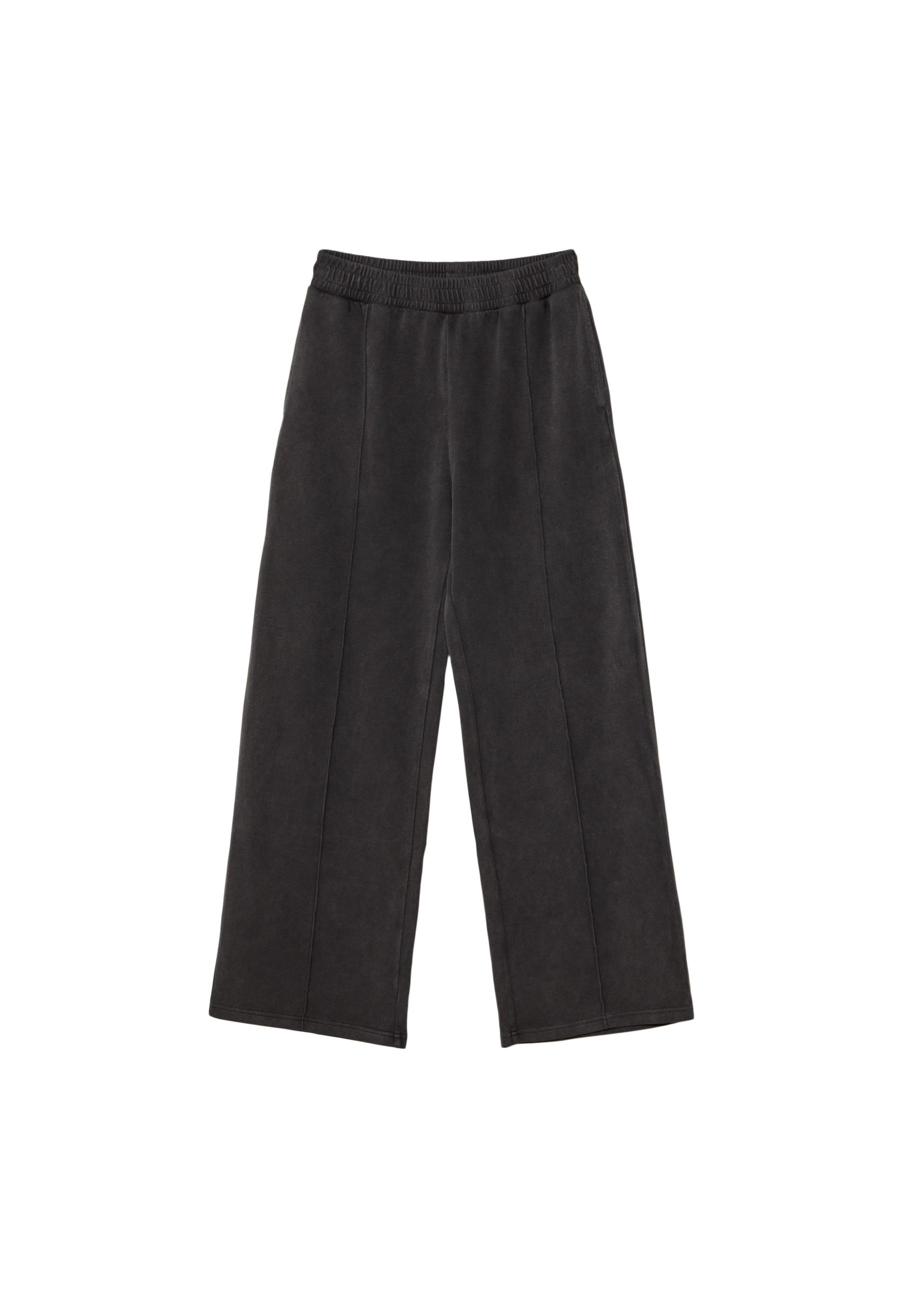 Soft-touch interlock jogger trousers — Dark grey