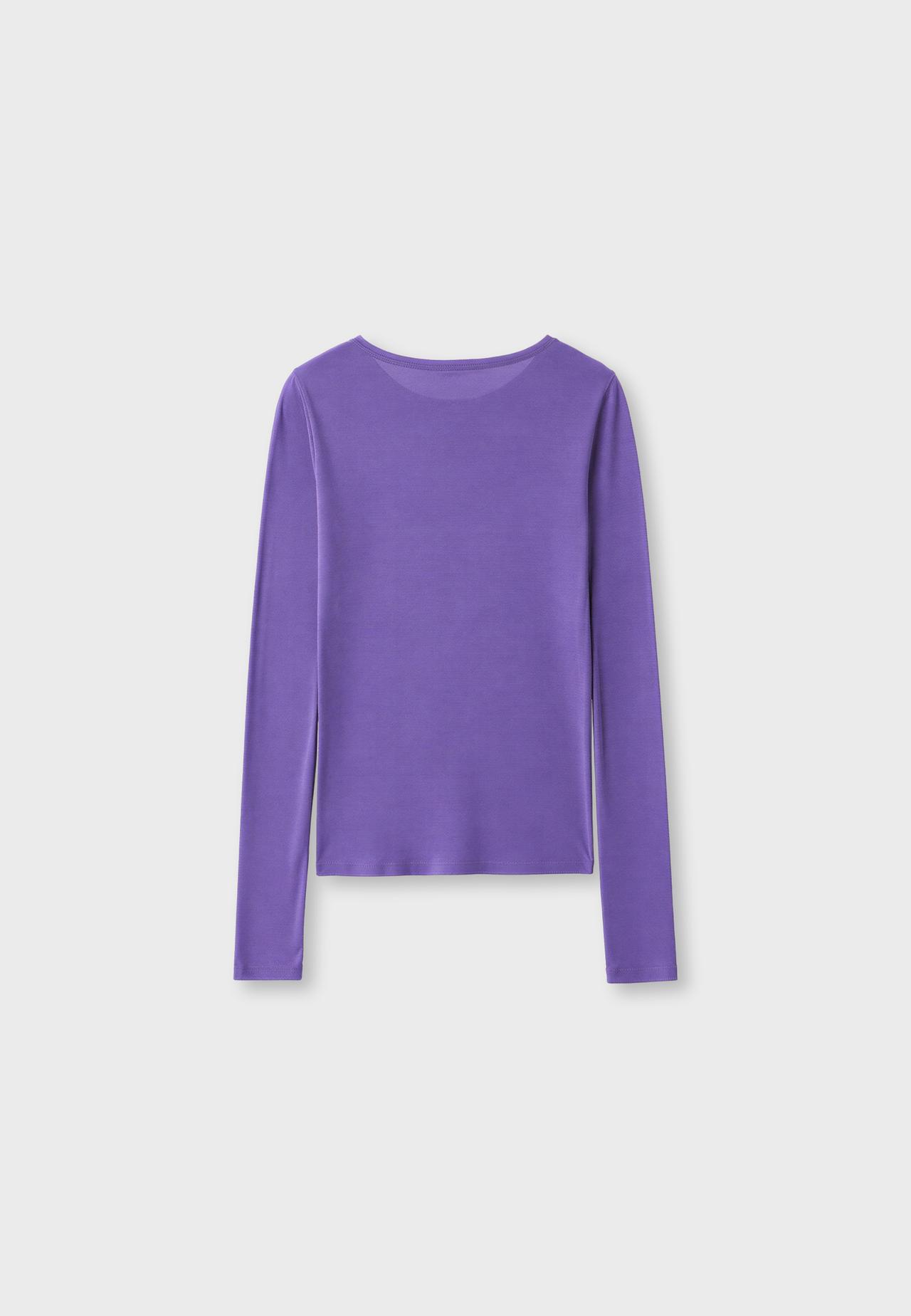 Supima® cotton long sleeve T-shirt — Lilac