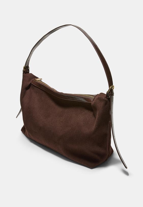 bolso hombro canvas combinado