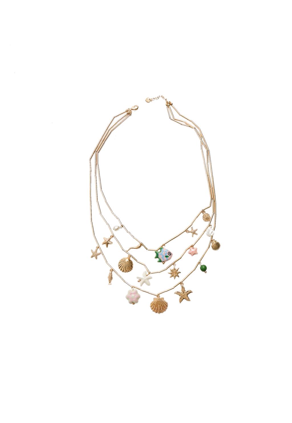 Collar multi charm bajo el mar