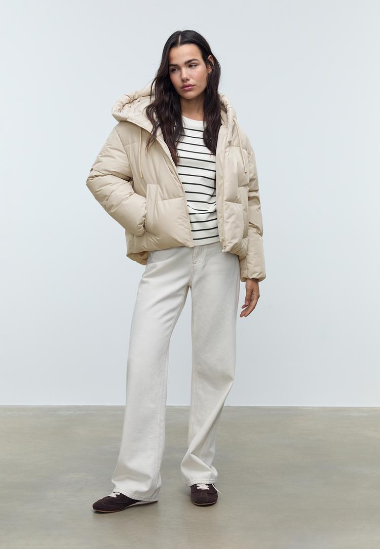 veste matelassee oversize a capuche