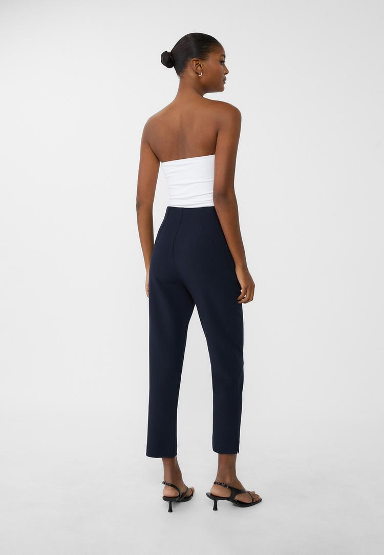 stoff-bundfaltenhose