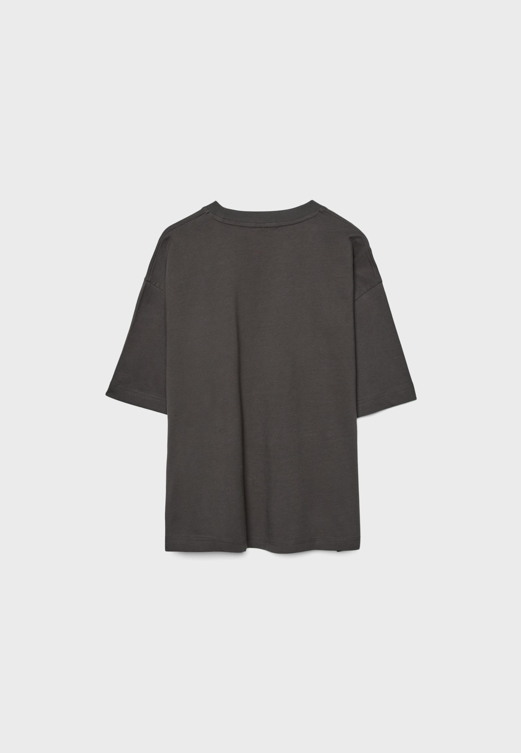 Oversize short sleeve T-shirt — Brown