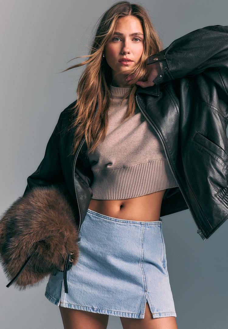 falda pantalon mini aberturas