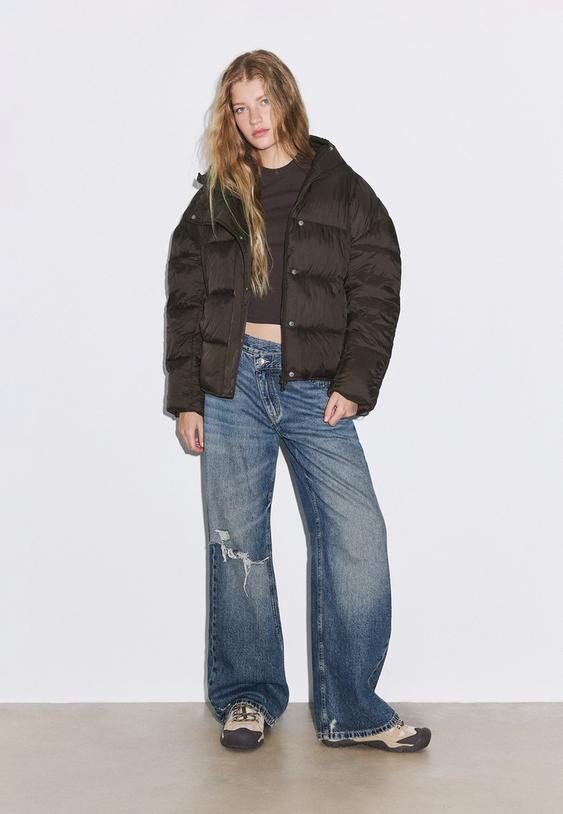 hooded puffer jacket