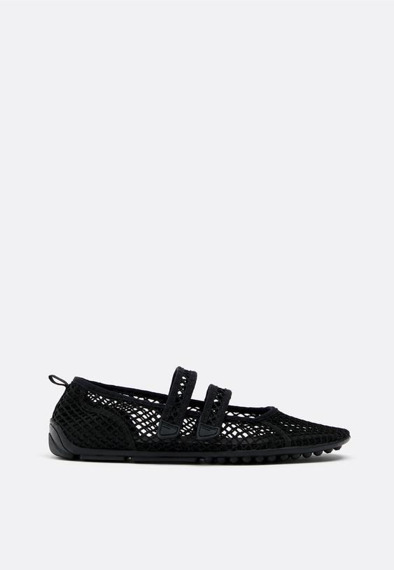 Stradivarius Mesh Sneakers Black 7
