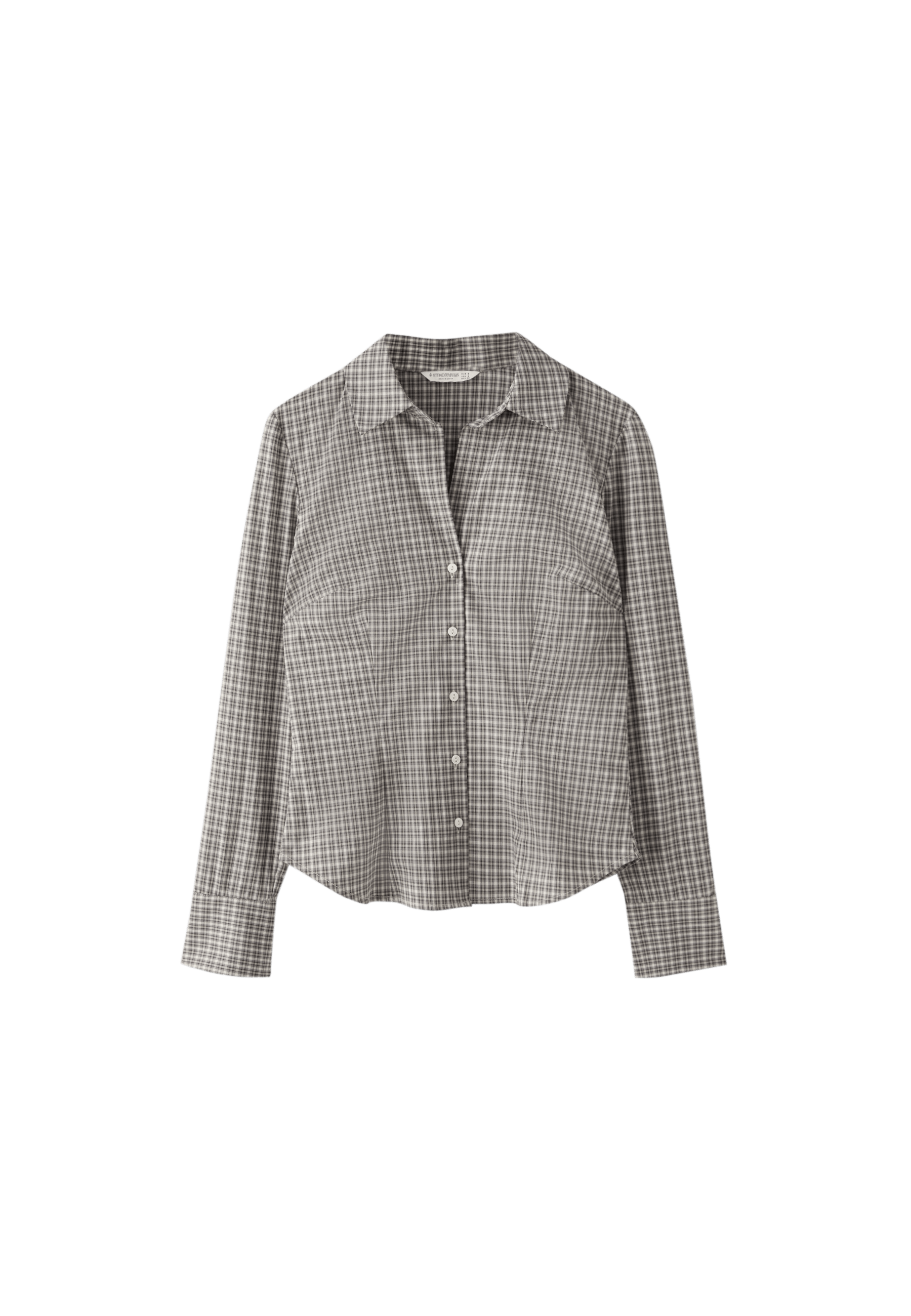 Fitted basic shirt — Brown