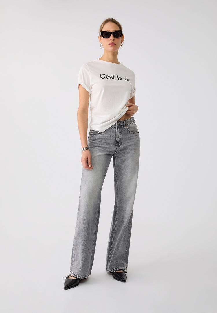 camiseta estampado texto