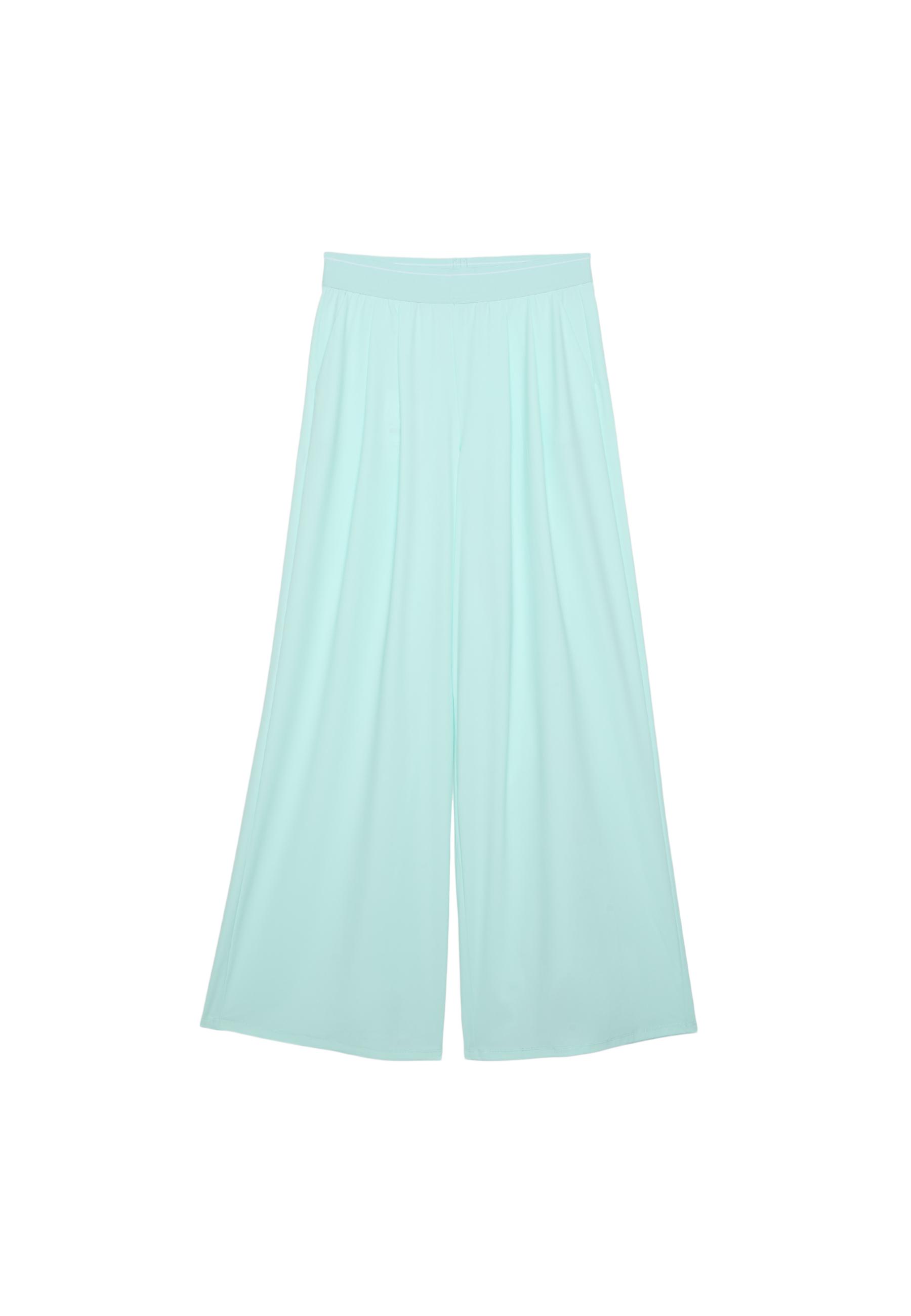 Elasticated waist palazzo joggers — Pastel green