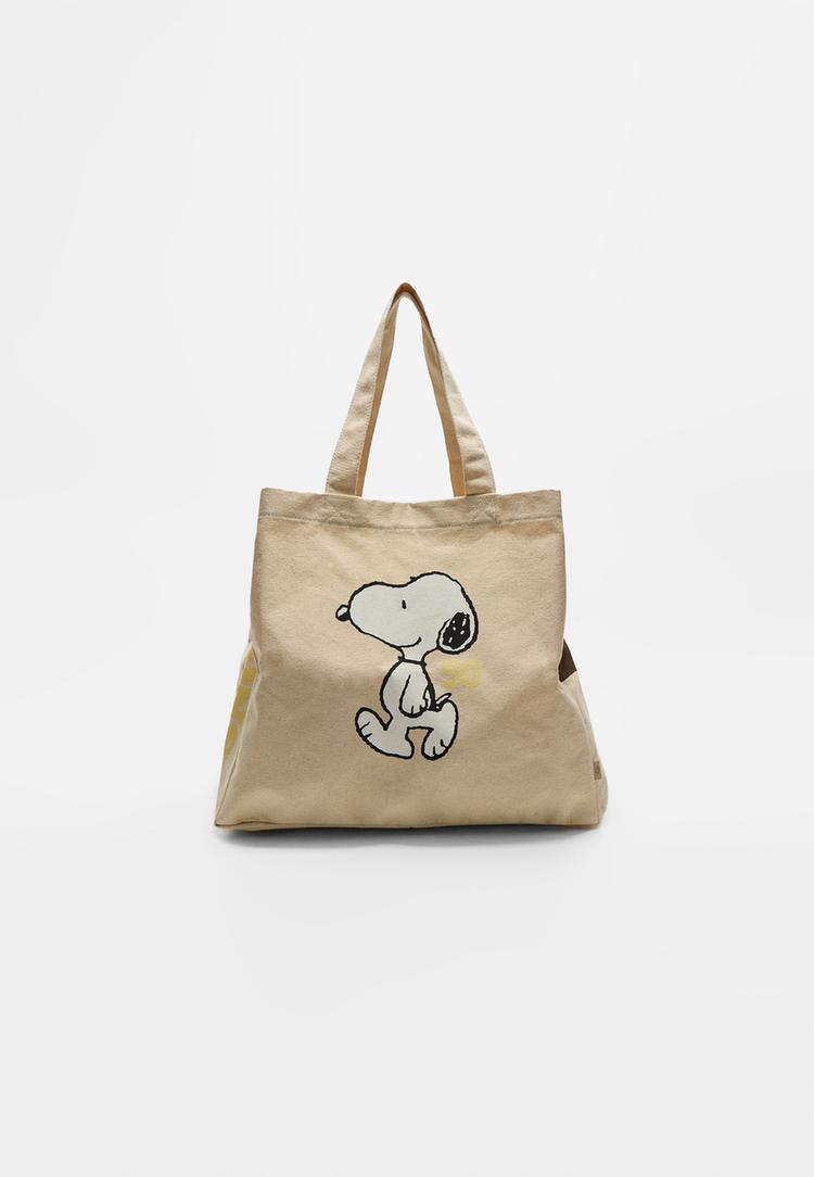 bolsa tejido snoopy