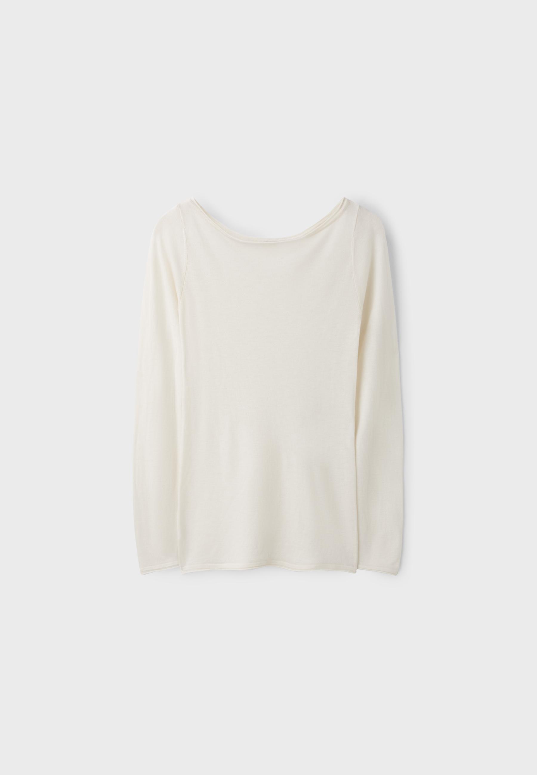 Stradivarius Basic yün ipek geniş yaka kazak görsel 4