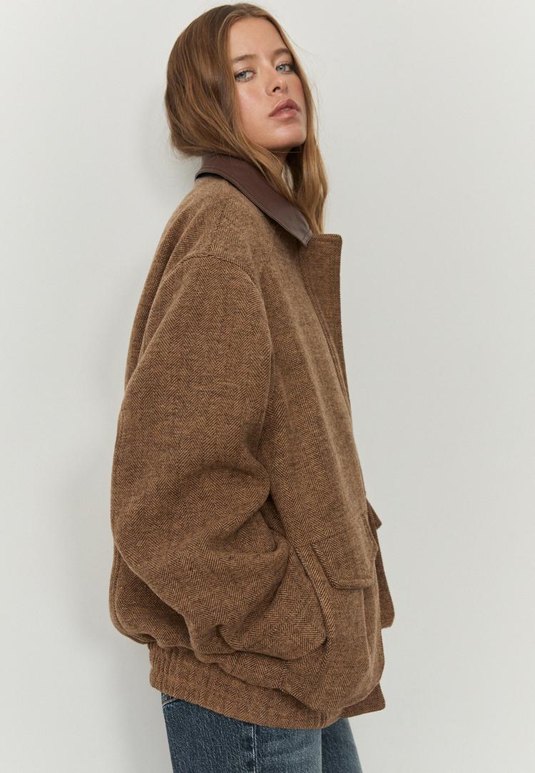 blouson poches chevrons